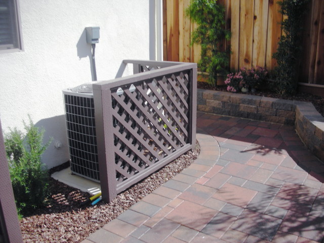 Air-conditioner-lattice-fence